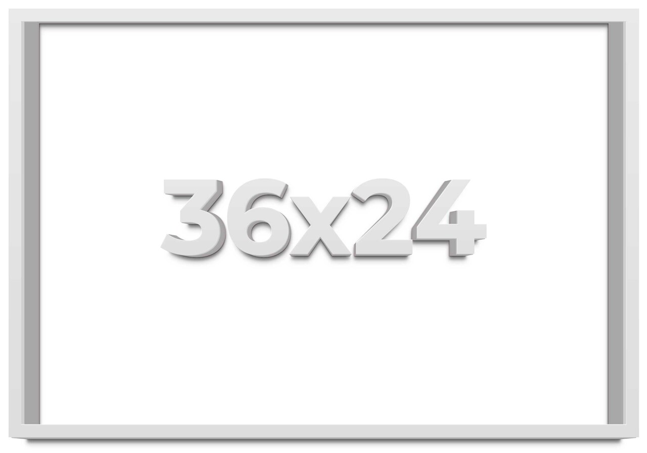 24x36 Deep Shadow Box Picture Frame with UV-Resistant Acrylic & Acid Free Backing, Available in 4 Finishes - Gold, Silver, Brown, White